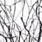 5ft. Pre-Lit Artificial Halloween Black Twig Tree with Bats and 50 Warm White LED Lights